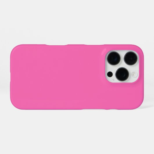 Personalized Hot Pink iPhone Case with Custom iPhoneケース (裏面横)