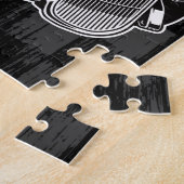 Personalized Hot Rod Shop Retro Garage Truck  ジグソーパズル (側面)