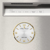 Personalized Hotel Name Luxury Gold Silver  マグネット (インサイチュ (食洗機))