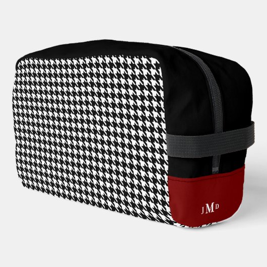Personalized Houndstooth Dopp Kit ドップキット (左コーナー)