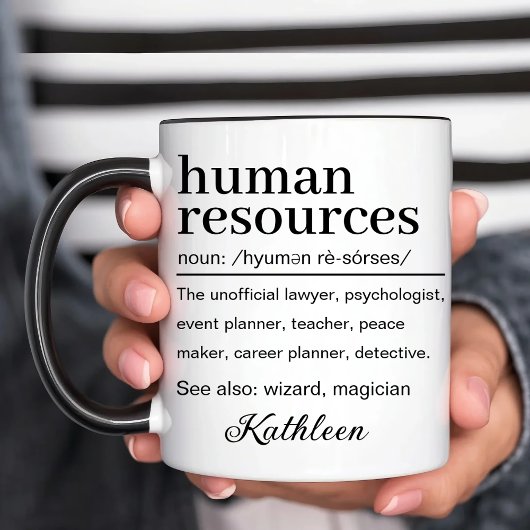 Personalized Human Resources Definition マグカップ