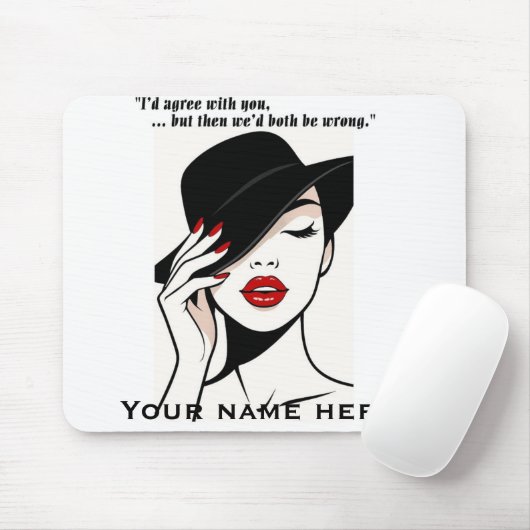 Personalized humorous mouse pad マウスパッド (マウス)
