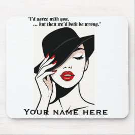 Personalized humorous mouse pad マウスパッド