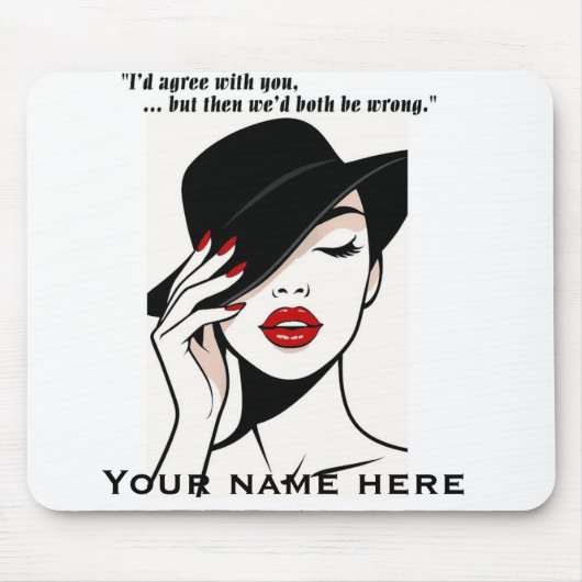 Personalized humorous mouse pad マウスパッド (正面)