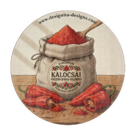 Personalized Hungarian Kalocsai Paprika  カッティングボード
