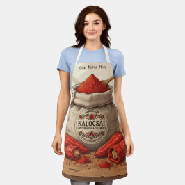Personalized Hungarian Kalocsai Paprika Apron  エプロン