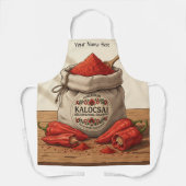 Personalized Hungarian Kalocsai Paprika Apron  エプロン (正面)