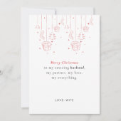 Personalized Husband Christmas Card シーズンカード (正面)