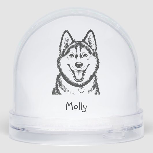 Personalized Husky Dog Christmas (裏面)