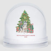Personalized Husky Dog Christmas (正面)