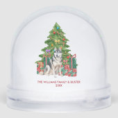 Personalized Husky Dog Christmas (裏面)