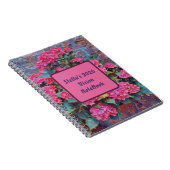 Personalized hydrangea paint Vision notebook 2026 ノートブック (右側)