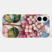 Personalized Hydrangea Phone Case Pink Floral Case-Mate iPhoneケース (裏面 (横))