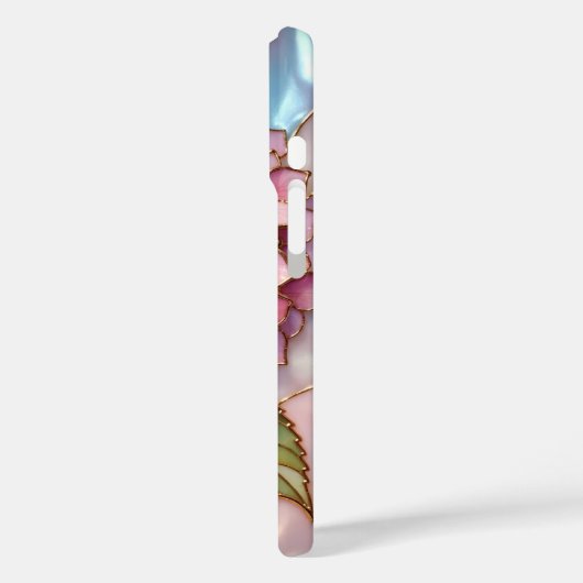 Personalized Hydrangea Phone Case Pink Floral Case-Mate iPhoneケース (裏面 / 左)