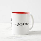 Personalized "I Can Outpanic a Xanex" Ceramic Mug ツートーンマグカップ (正面右)