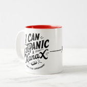 Personalized "I Can Outpanic a Xanex" Ceramic Mug ツートーンマグカップ (正面左)