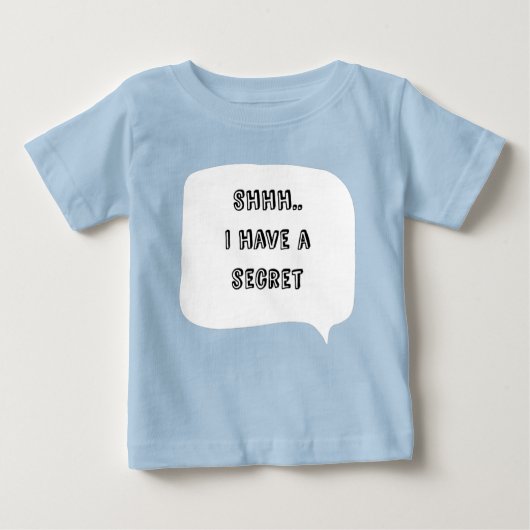 Personalized I have a secret, big brother ベビーTシャツ (正面)