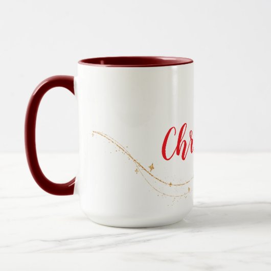 Personalized I Love Christmas Mug マグカップ (左)