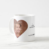 Personalized I Love Grandad 2 Photo Gift  コーヒーマグカップ (正面左)