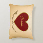 Personalized I Love My Boyfriend Custom Name アクセントクッション (裏面(縦))