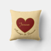 Personalized I Love My Boyfriend Custom Name クッション (裏面)