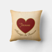 Personalized I Love My Boyfriend Custom Name クッション (裏面)