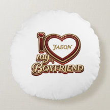 Personalized I Love My Boyfriend Custom Name
