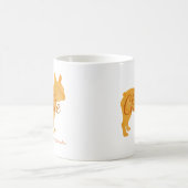 Personalized I Love My Frenchie French Bulldog コーヒーマグカップ (中央)