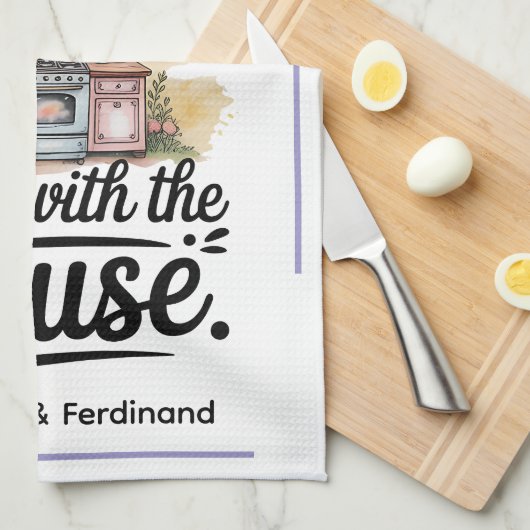 Personalized I only have a kitchen.... キッチンタオル (四つ折り)
