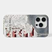 Personalized I Snow Temple I White and Red iPhoneケース (裏面横)
