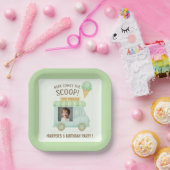 Personalized Ice Cream Truck Birthday ペーパープレート (パーティー)