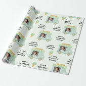 Personalized Ice Cream Truck Photo Birthday ラッピングペーパー (アンロールド)