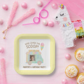 Personalized Ice Cream Truck Photo Birthday Party  ペーパープレート (パーティー)