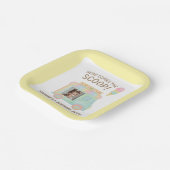 Personalized Ice Cream Truck Photo Birthday Party  ペーパープレート (傾斜あり)