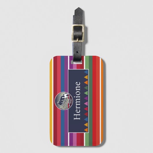 Personalized Iconic Inca Citadel Machu Picchu Peru ラゲッジタグ (正面縦)