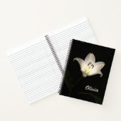 Personalized Illuminated Tulip Spiral Notebook ノートブック (内部)