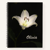 Personalized Illuminated Tulip Spiral Notebook ノートブック (正面)