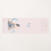 Personalized Illustrated Aquarius Zodiac Quote ヨガマット (正面(横))