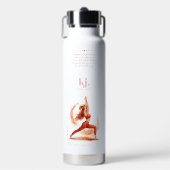 Personalized Illustrated Aries Zodiac Quote ウォーターボトル (正面)