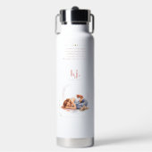 Personalized Illustrated Cancer Zodiac Quote ウォーターボトル (正面)