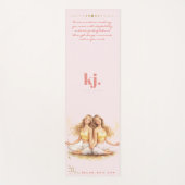 Personalized Illustrated Gemini Zodiac Quote ヨガマット (正面)