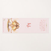 Personalized Illustrated Gemini Zodiac Quote ヨガマット (正面(横))