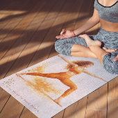 Personalized Illustrated Leo Zodiac Quote ヨガマット