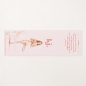 Personalized Illustrated Libra Zodiac Quote ヨガマット (正面(横))