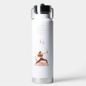 Personalized Illustrated Sagittarius Zodiac Quote ウォーターボトル (正面)