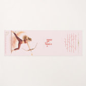 Personalized Illustrated Sagittarius Zodiac Quote ヨガマット (正面(横))