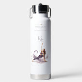 Personalized Illustrated Scorpio Zodiac Quote ウォーターボトル (正面)