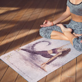 Personalized Illustrated Scorpio Zodiac Quote ヨガマット