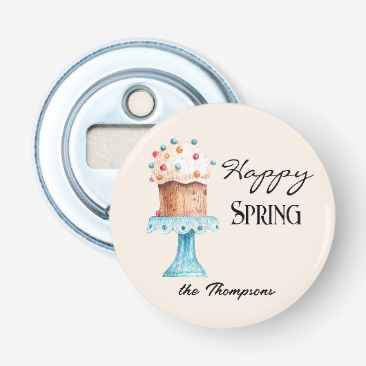 Personalized Illustrated Spring-Easter 2.25 Magnet 栓抜き (正面)