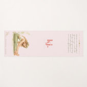 Personalized Illustrated Virgo Zodiac Quote ヨガマット (正面(横))